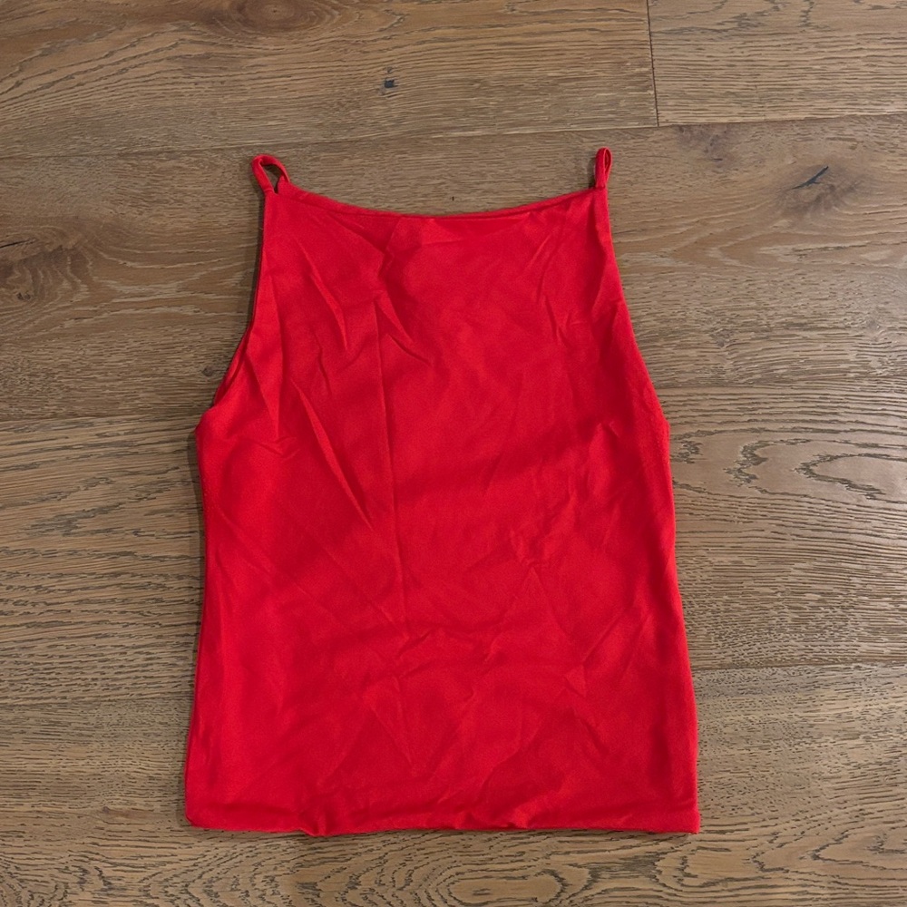Maeve (by Anthropologie) Bright Red Boatneck Tank Top